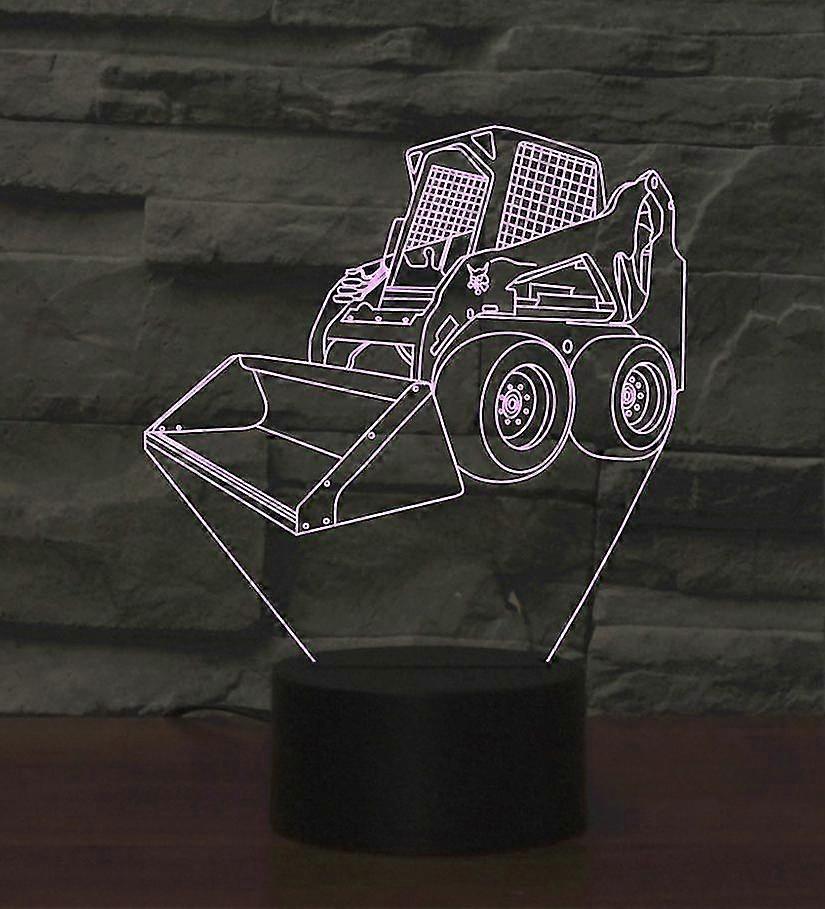 3d Pickup Truck Shape Night Light 16 Color Changing Usb Powered Bedside Lamp Led Decorative Light-XinHan