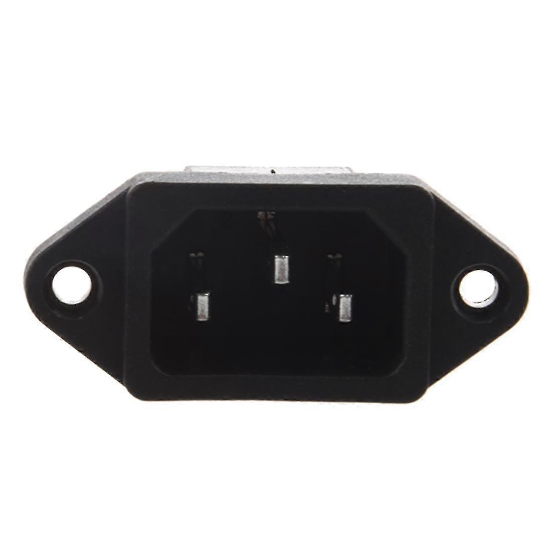 2024 IEC 320 C14 Male Plug 3 Pins PCB Panel Power Inlet Socket Connector