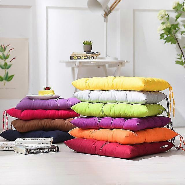 40x40x5 cm solid farge stol pute kontor datamaskin stol pute høst og vinter tatami pute