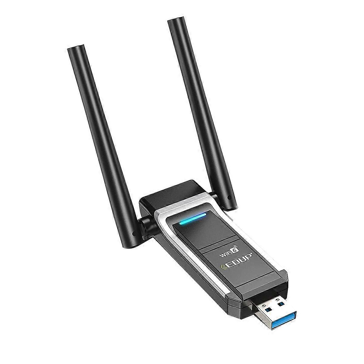 AX1800M USB WIFI 6 Adapter 802.11Ax for PC, USB 3.0 Wifi Dongle 5 GHz/2.4 GHz High Gain Wireless N