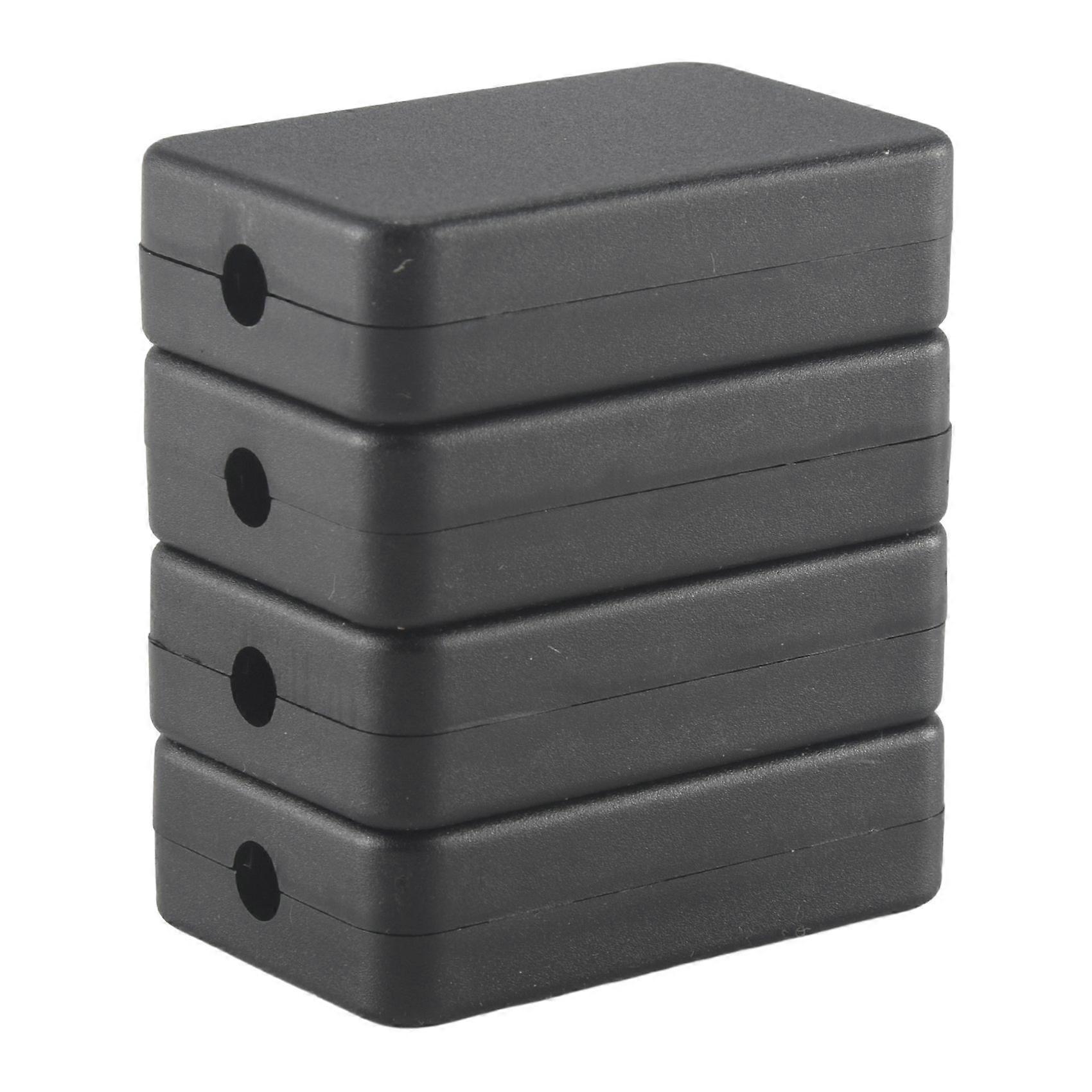 Electrical Junction Box 4PCS Electric Plastic Black Waterproof Project Junction Case 2.16X1.38X0.59