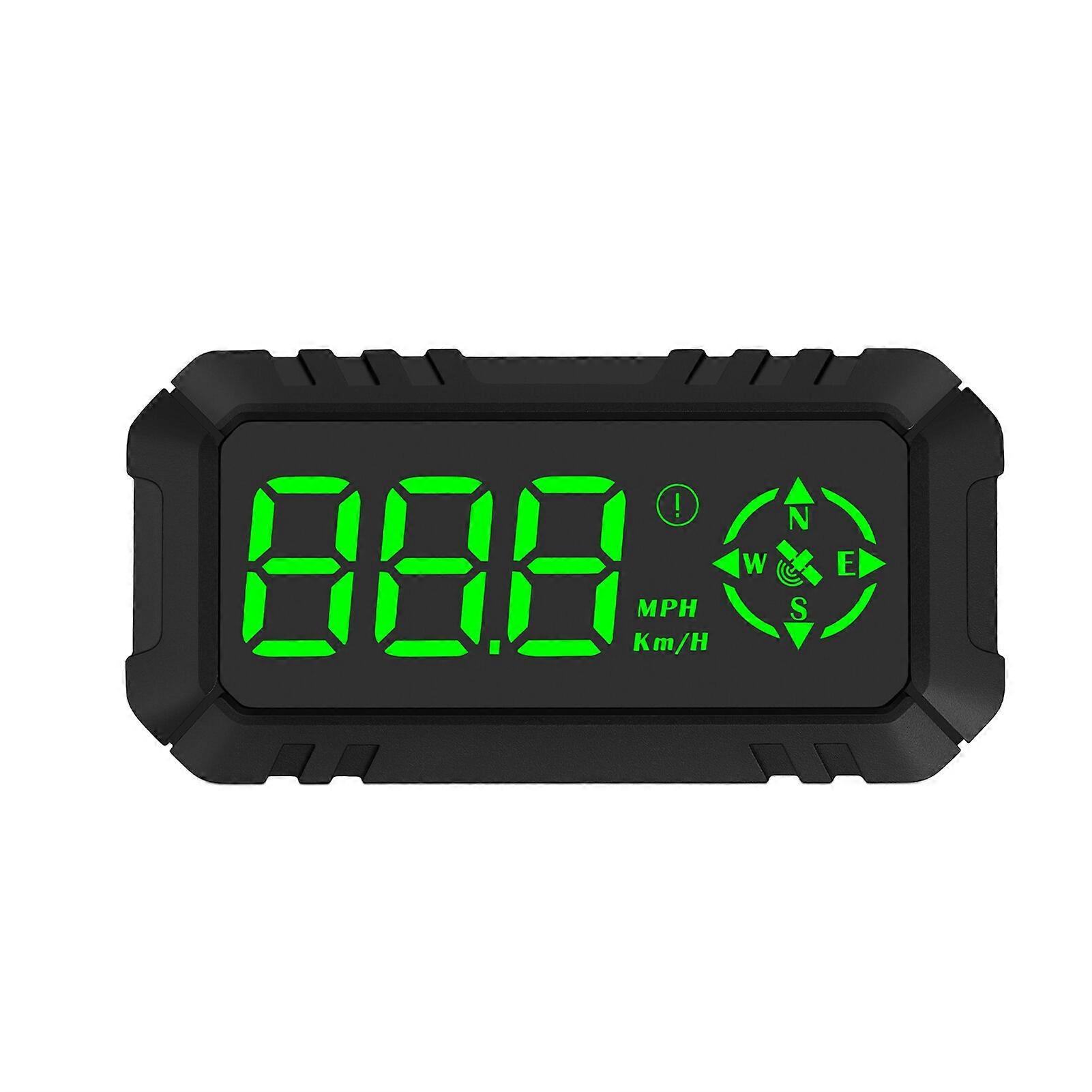 Car HUD Head-up Display Digital GPS Navigation Speedometer GPS Dual System Overspeed Alarm Fatigue Driving Alarm for All Vehicle