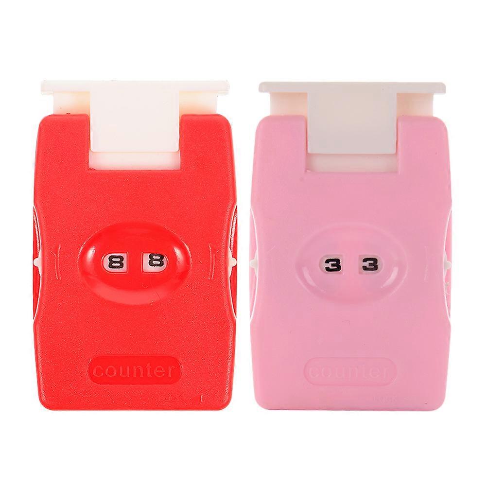 2Pcs Crochet Row Counter Diy Stitch Marker Needle Knitting Counter Stitch Counter