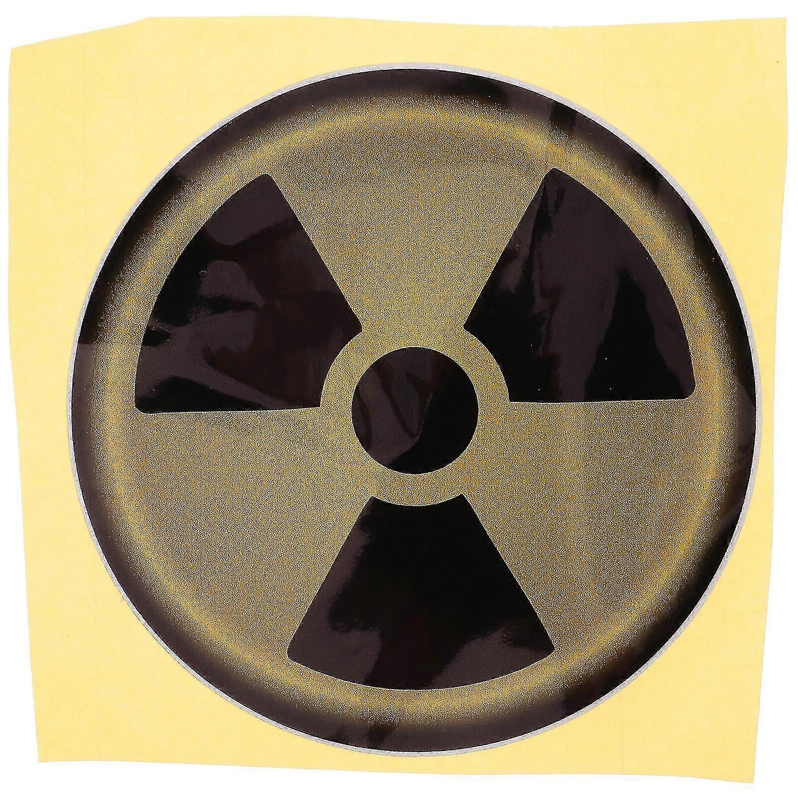 Nuclear Warning Sign Sticker Nuclear Symbol Sign Layout Sticker