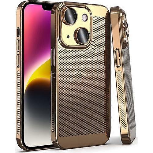 For iPhone 15 Fine Mesh Cooling Mobile Phone Case