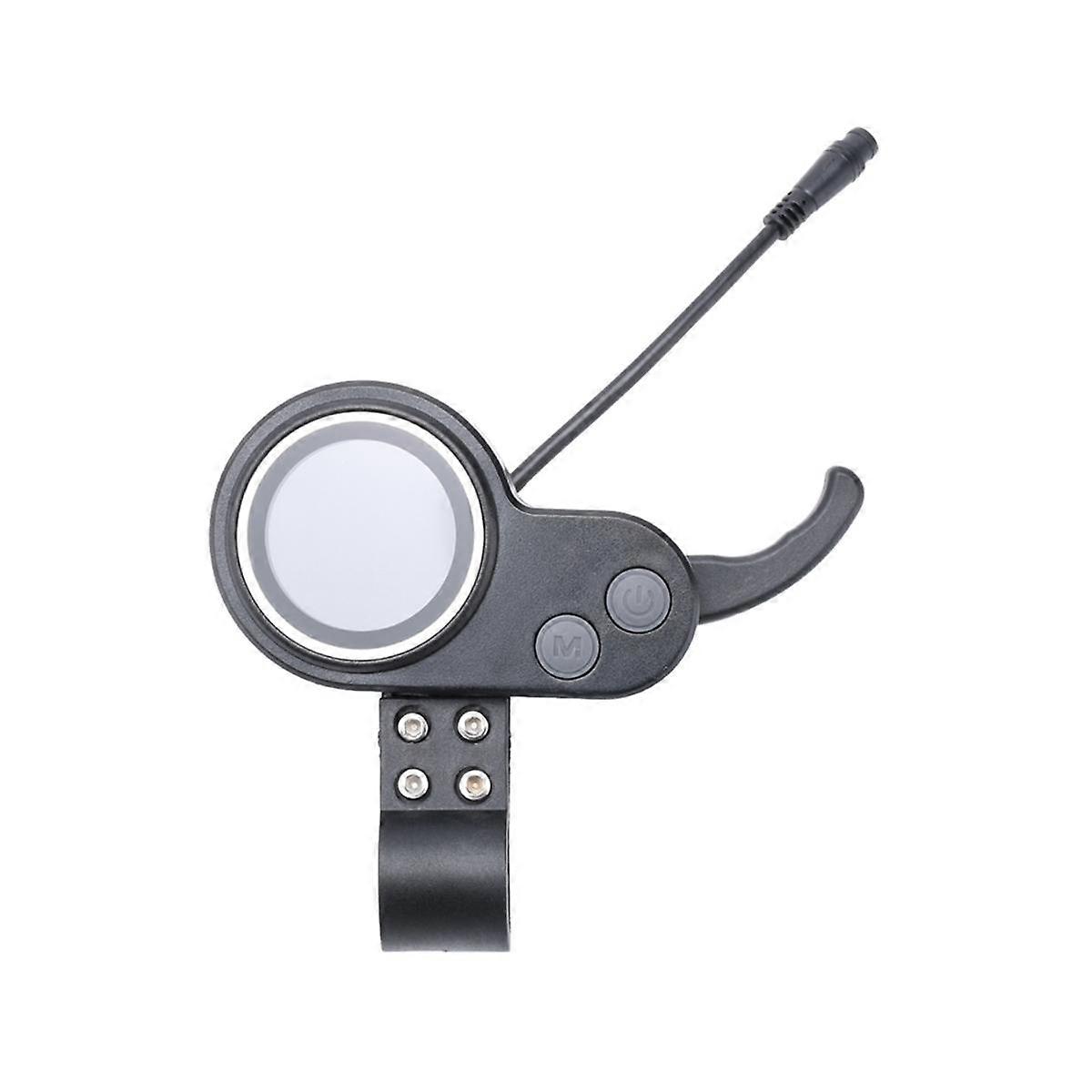 Panneau d’affichage de scooter électrique 6 broches étanche LCD Panneau de commande d’affichage pour universel 10 pouces Ele Noir
