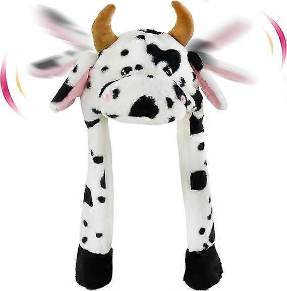 Plush Animal Hat Ear Moving Jumping Hats Funy Interactive Hat,2024 Ping
