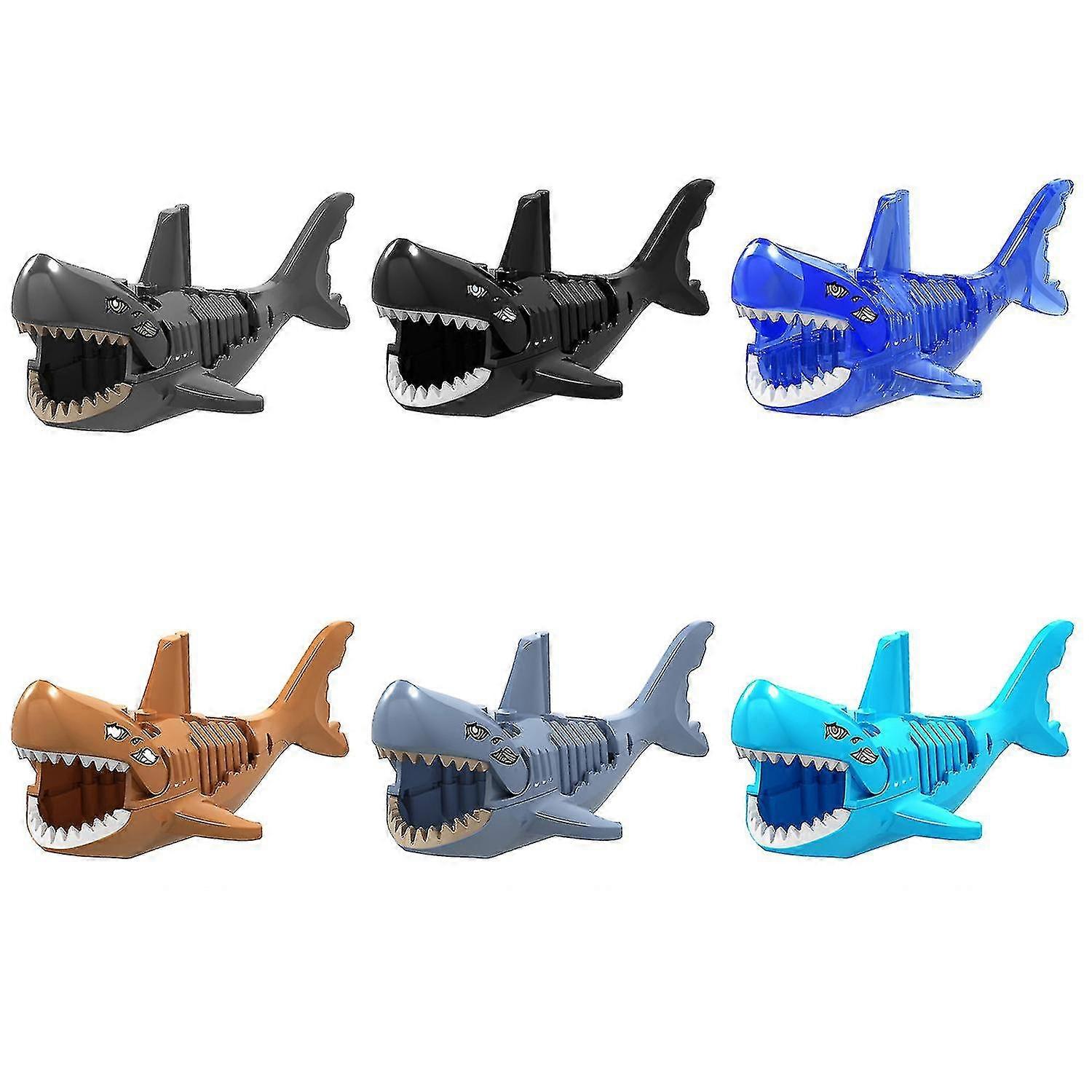 6pcs Ghost Shark Building Blocks Action Figure Children's Toy Gift