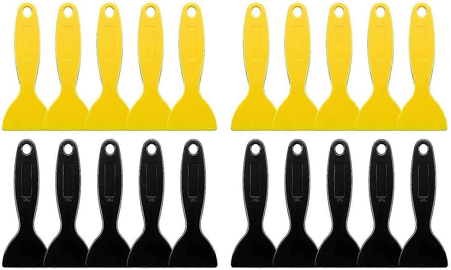 Plastic Spatula Putty Knife Wall Putty Knife Scraper Tool Flexible Paint Scrapers Soft Spatula Scraper Tool-20 Pcs