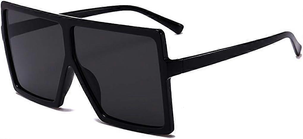 Oversized Square Sunglasses for Women Trendy Flat Top Fashion Shades