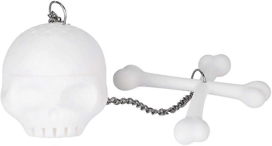 Tea Infuser,Tea Strainer,Loose Leaf Tea Steeper,Cute White Simulation Skull