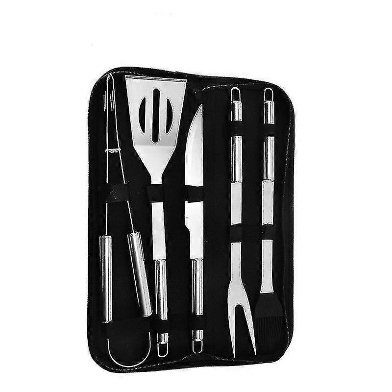 5 Pcs Bbq Barbecue Tool Bbq Grill Tool Set, Cooking Utensil Bbq Grill Tools Kit