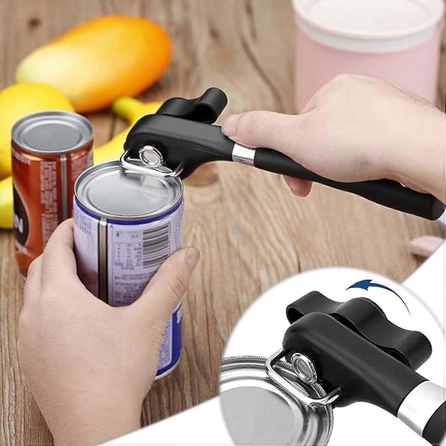 Manual Can Opener, Manual Can Openers Can Opener Bottle Opener with Non-Slip Handle Can Bottle Opener for People Suffering from Arthritis