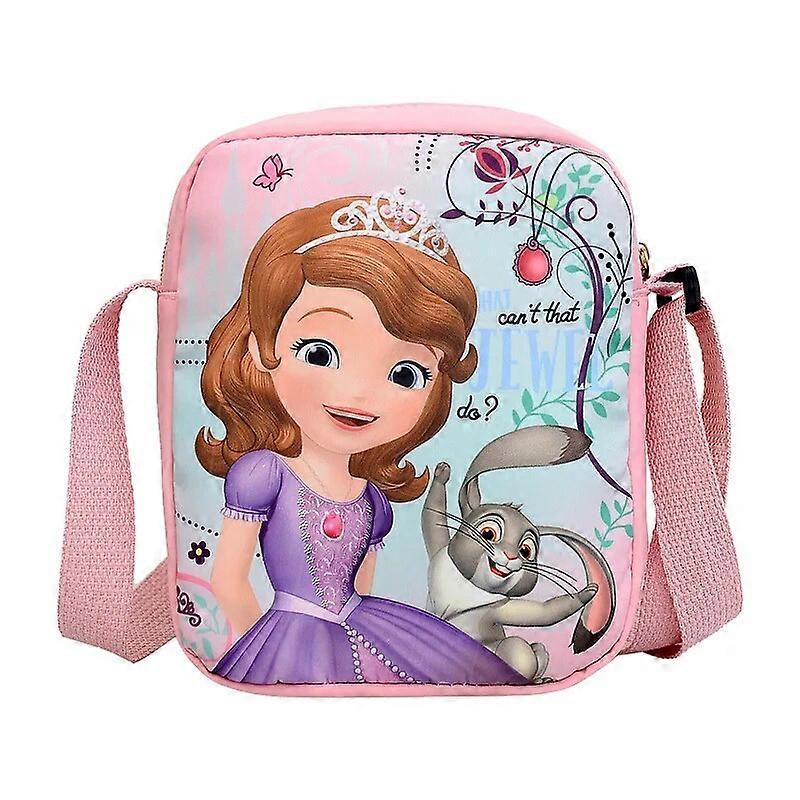 New  Frozen Elsa Princess Kawaii Cartoon Crossbody Bag Little Girl Fashion Printed Handbag Breathable Single Shoulder Bag