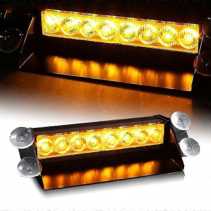 Led Windshield Dash Strobe Emergency Flash Light Warning Light Bar Plice Strobe Light Car Truck School Bus Signal Lamp With Sucker Holder -gt TAO