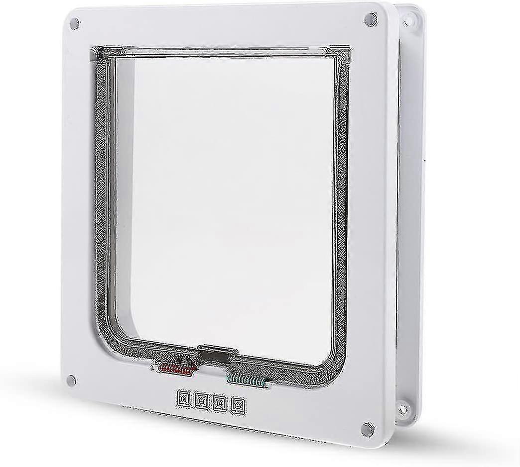 Cat Door Cat Door Dogs Cat Trap Lock 4 Positions Easy Installation-sfygv