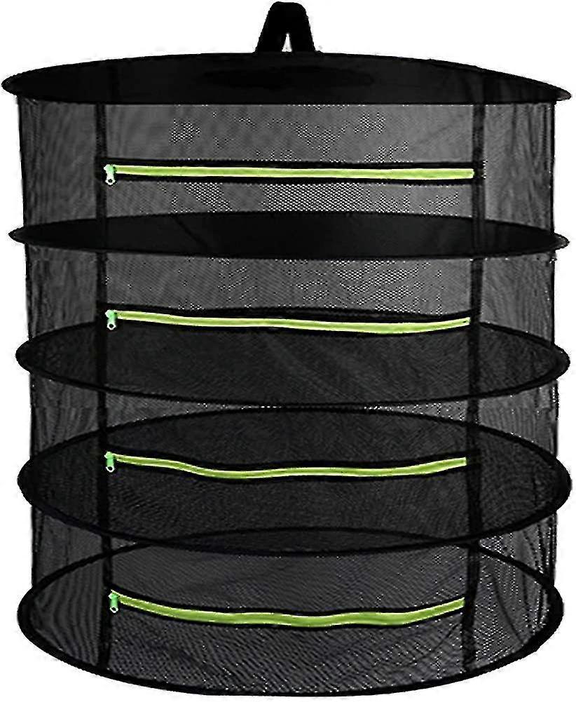 Drying Net. 4 Layers Hanging Basket With Zipper Closure. Folding Dry Media. Drying Basket. Net Mesh Drying Bag For Plants Shrubs Dry Herbs/YY