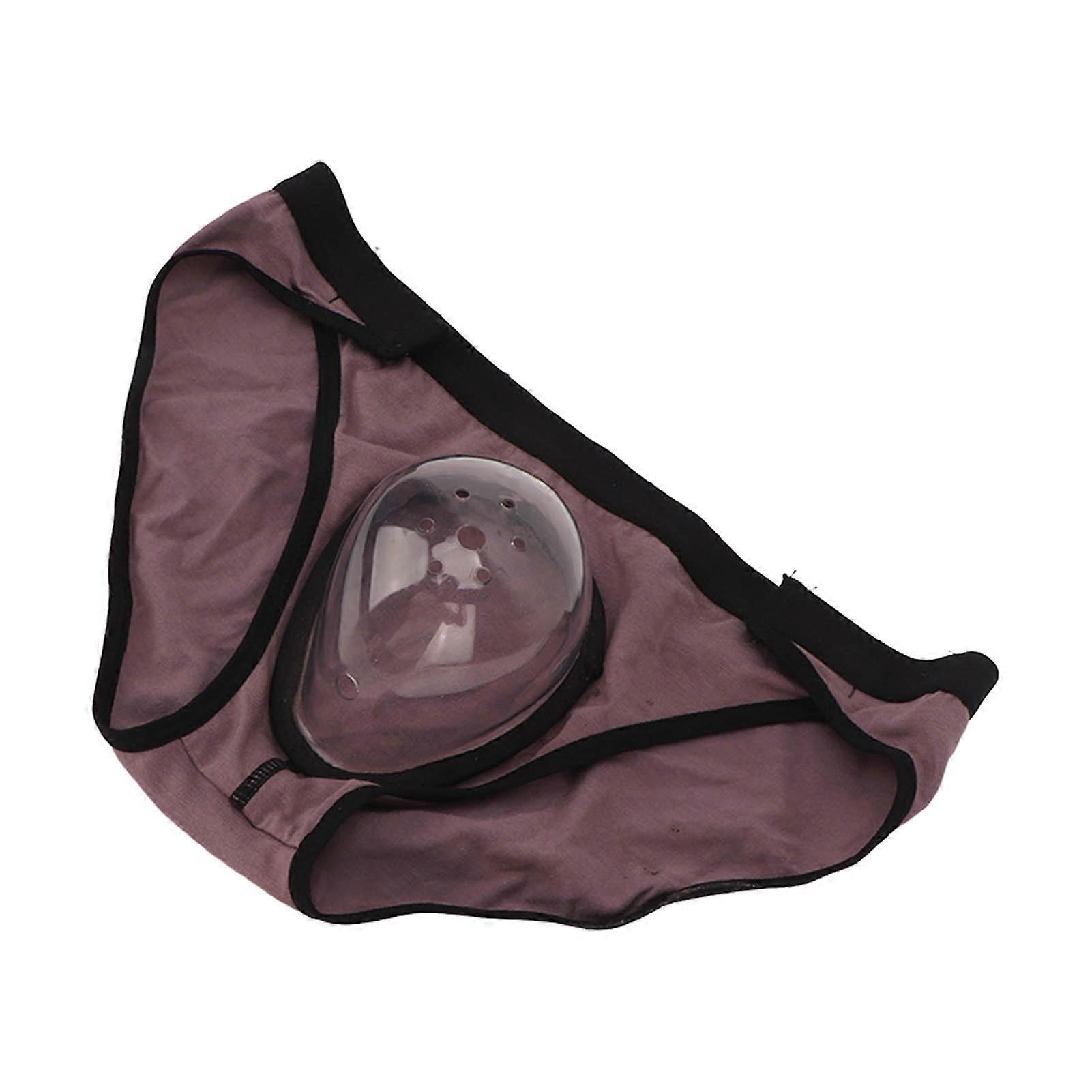 Circumcision Underwear Transparent Hemispherical Breathable Waist Adjustable Foreskin Cut Underwear for Boys XS