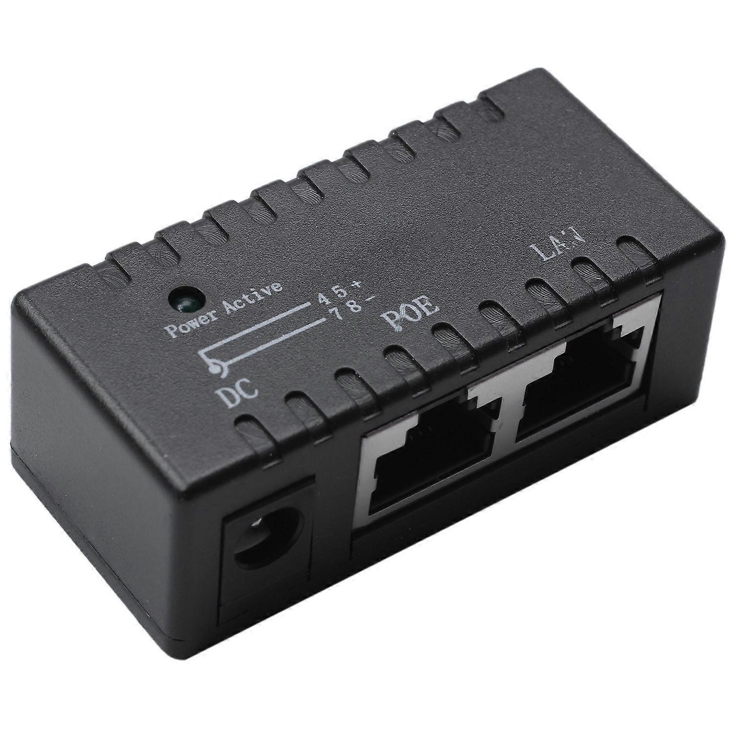 Poe Splitter Poe Injector Rj45 Dc 5.5Mm x 2.1Mm Input Passive Poe Injector Splitter Adapter Connect