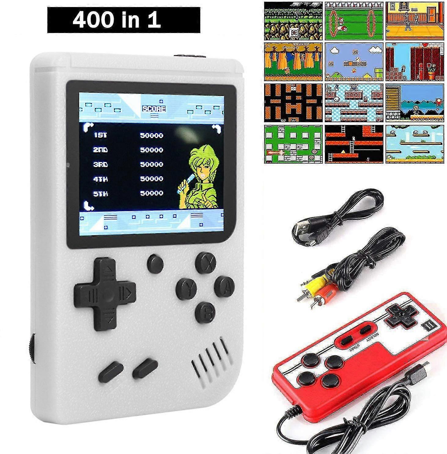Handheld game console with 400 classic games, 3.0 screen