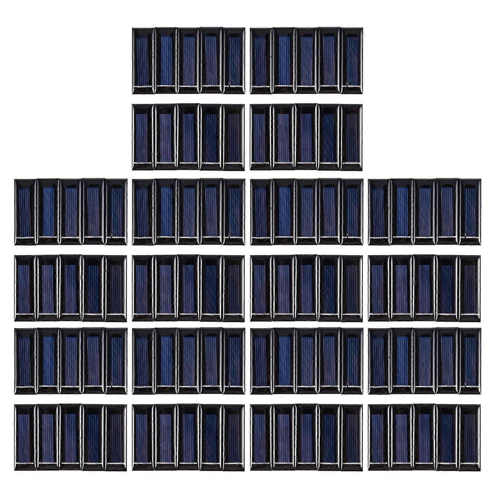 100Pcs Mini Solar Panel New 0.5V 100MA Solar Cells Photovoltaic Panels Module Sun Power Battery Cha