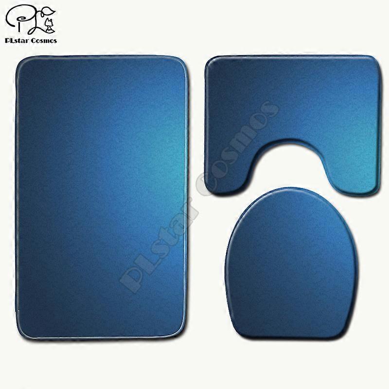 Geometrické vzory Kreslený vtipný 3D tištěný Koupelnový podstavec Koberec Víko Kryt toalety Sada koupelnových předložek drop shipping