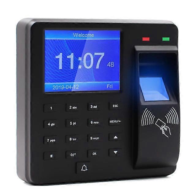 Access Control Attendance Hine Fingerprint/password/id Card Recognition Time Clock With 2.4 Inch Display Screen