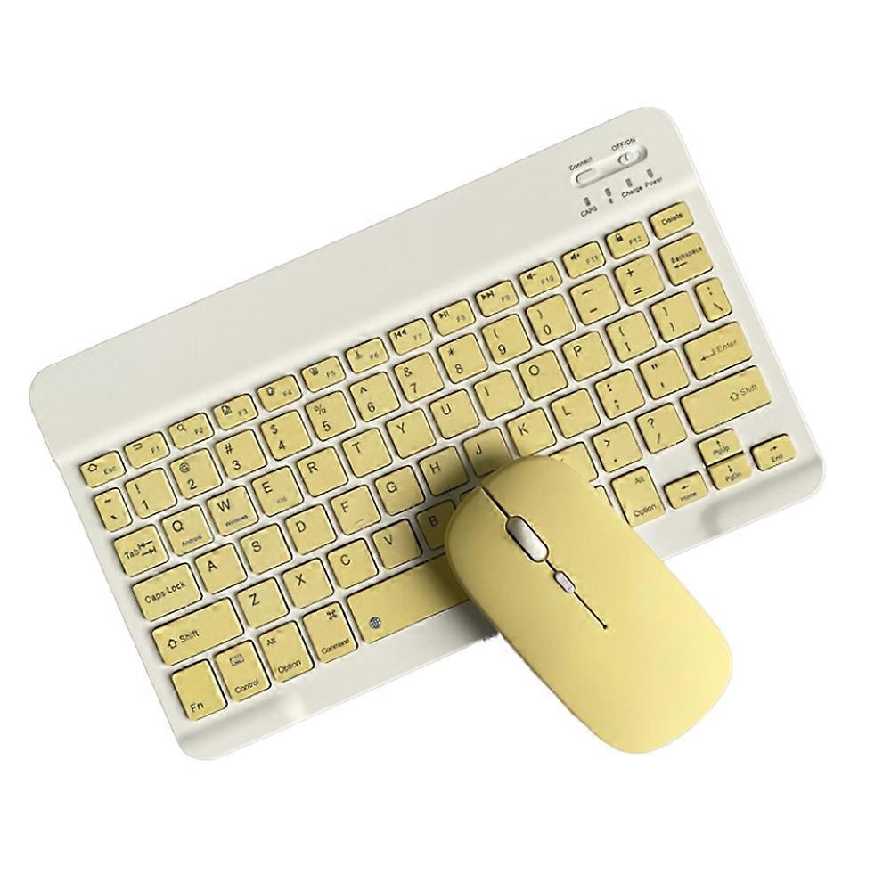 Rechargeable Bluetooth Keyboard And Mouse Combo Ultra-Slim Portable Compact Wireless Mouse Keyboard Set For Android Windows Tablet Phone Ipad Ios Purp