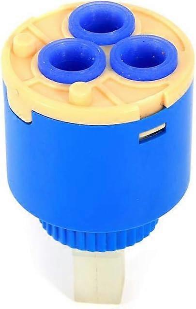 خرطوشة خلاط الصنبور خرطوشة 35 مم خرطوشة قرص سيراميك 35 خرطوشة سيراميك خلاط مياه صنبور صمام التحكم الداخلي صنبور PP بلاستيك عملي (35 مم) أزرق 1 قطعة