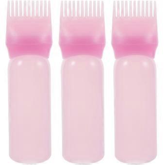 3pcs Root Comb Applicator Bottle Hair Oil Applicator Bottle Hair Dye Comb Bottle