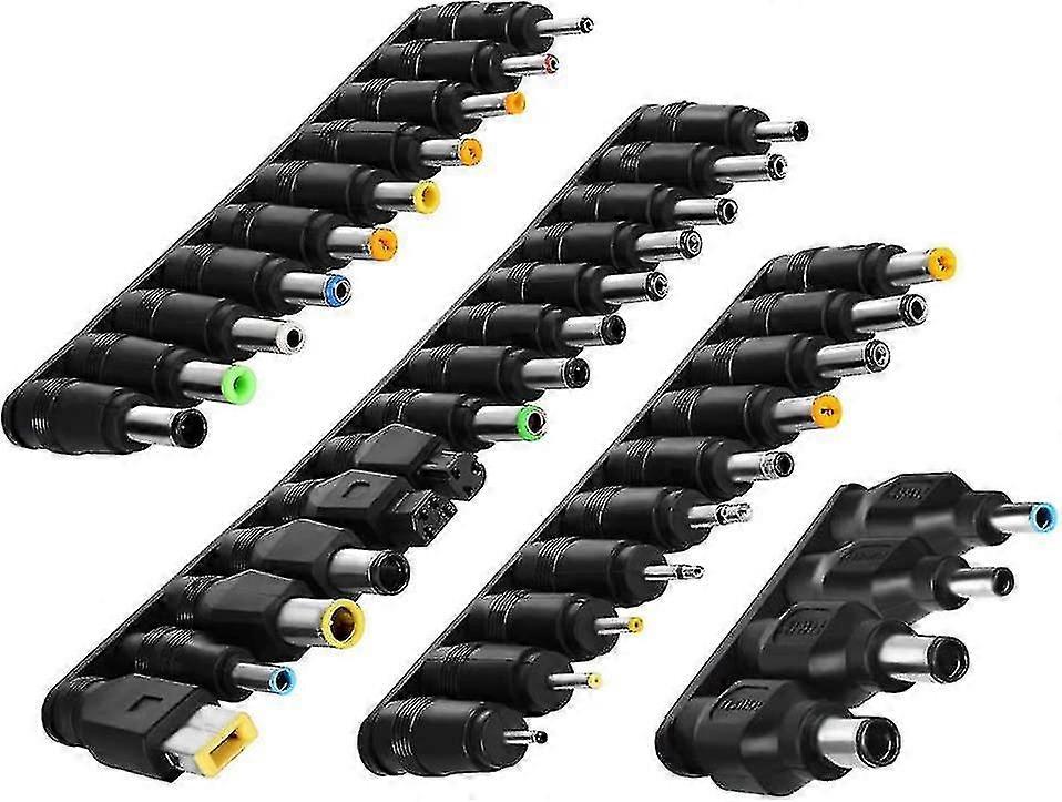 1 Set Laptop Dc Power Adapter Kits 38 Pcs Universal  Dc Ac Power Adapter Tips Connect