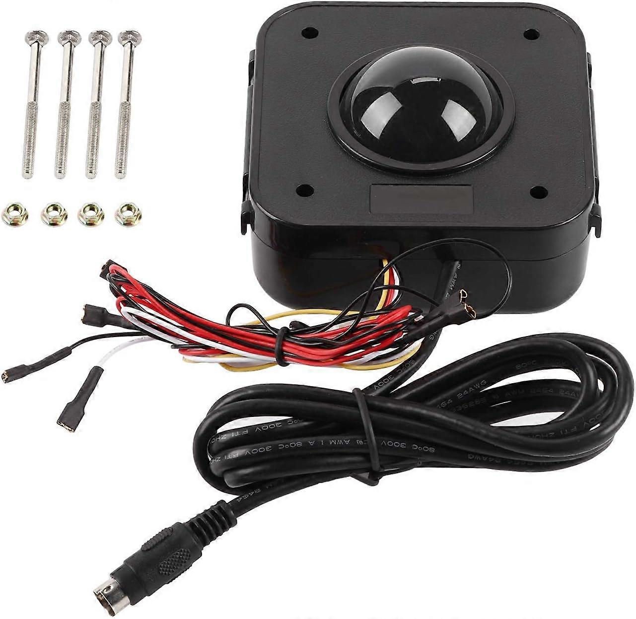 Souris trackball d’arcade lumineuse de 4,5 cm, accessoire de jeu à défilement