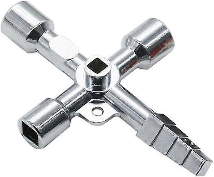 Universal Key with 5 Profiles, Triangular Key, Square Key, Switch Cabinet Key, Universal Key for Cabinets and Locking Systems