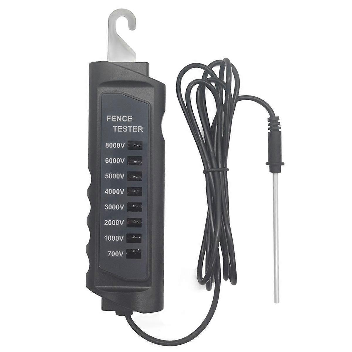 FT-891 Electric Fence Tester 700-8000V Electronic Fence Pulse Voltage Detector Ultimate Safety for Horse Dairy Wildlife