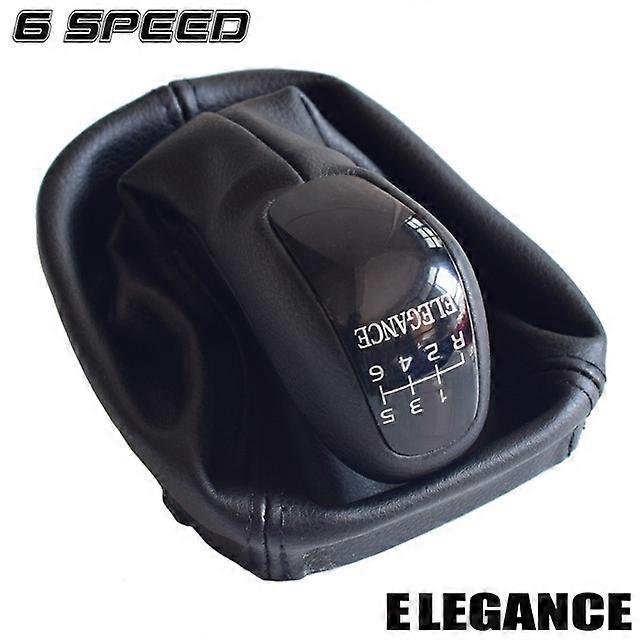 Gearshift Lever Knob Stick Shifter Manual 5 6 Speed For Mercedes Benz C Class W203 S203 Leather Gaitor Boot Cover Car Styling