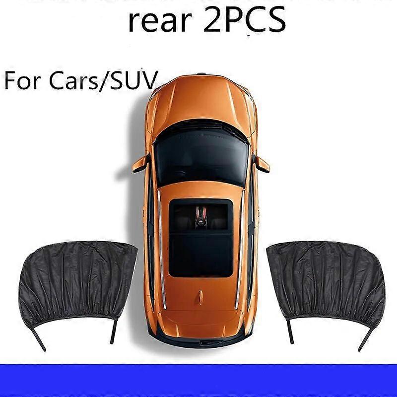 2/4pcs Car Front Rear Side Window Sun Visor Shade Car Mesh Cover Sunshade Insulation Anti-mosquito Fabric Shield UV Protector