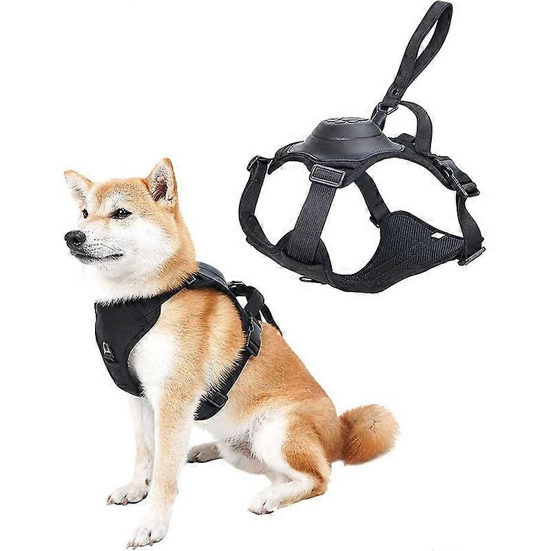 Dog Harness And Retractable Leash Set All-In-One Adjustable Breathable Pet Harness