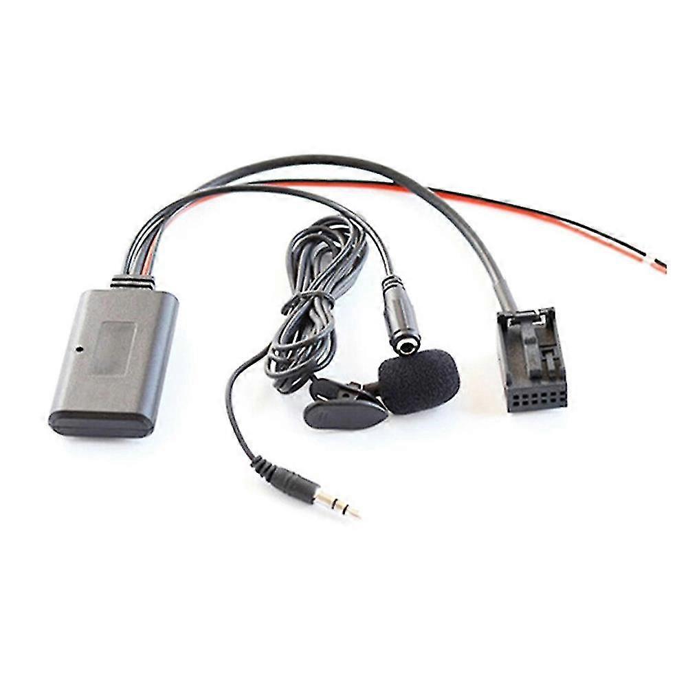 Car Bluetooth 5.0 Aux Cable Microphone Handsfree Mobile Phone Free Calling Adapter For- E60 E63 E87