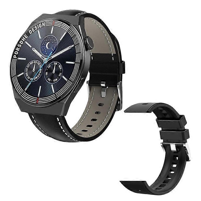 GT3Pro Smart Call Watch Black Leather