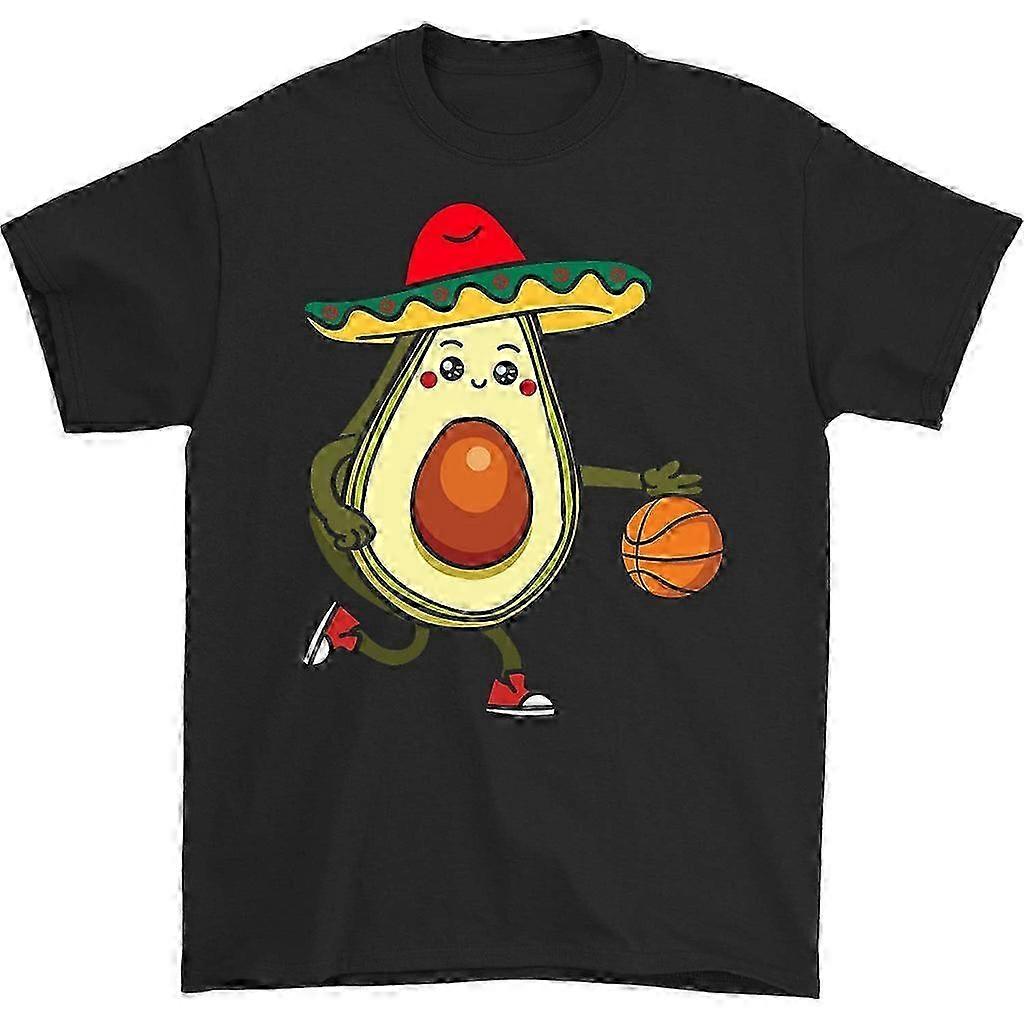 Dribbling Avocado Crew Neck T-Shirt