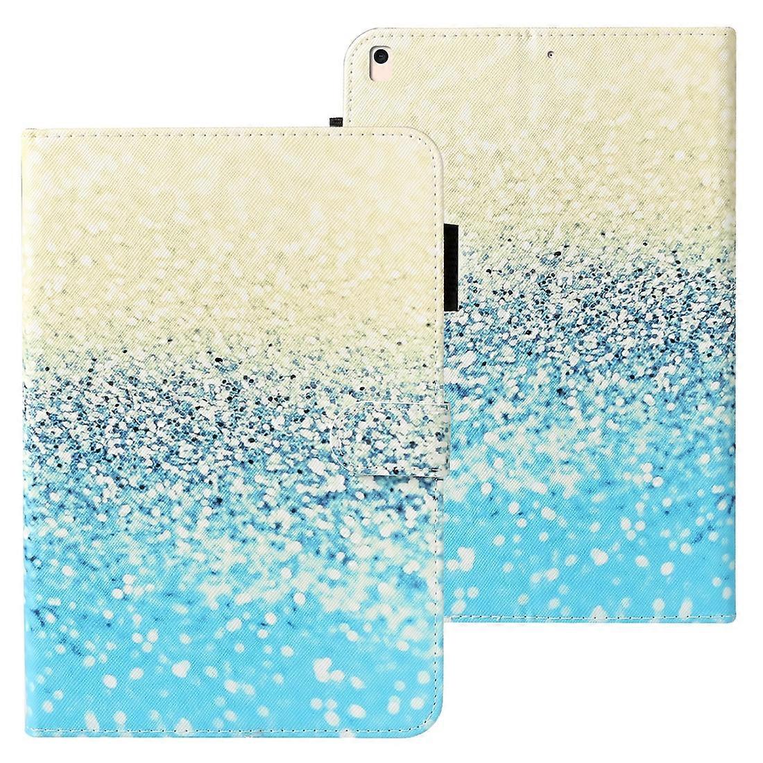 Cross Texture Painted Horizontal Leather Case with Sleep / Wake-up Function & Card Slot & Holder & For iPad 10.2