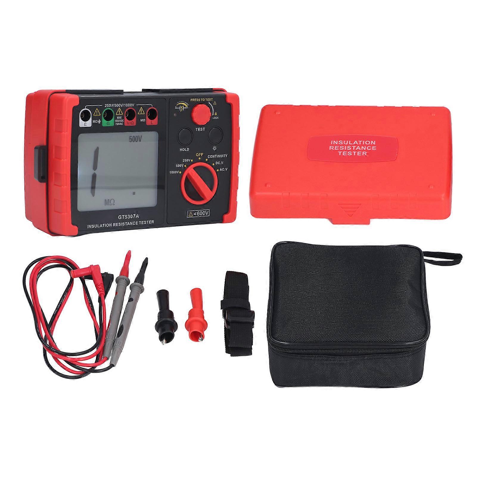 Digital Insulation Resistance Tester 500V 1000V Megohmmeter Earth Ground Resistance Voltage Tester Leakage Switch Meter