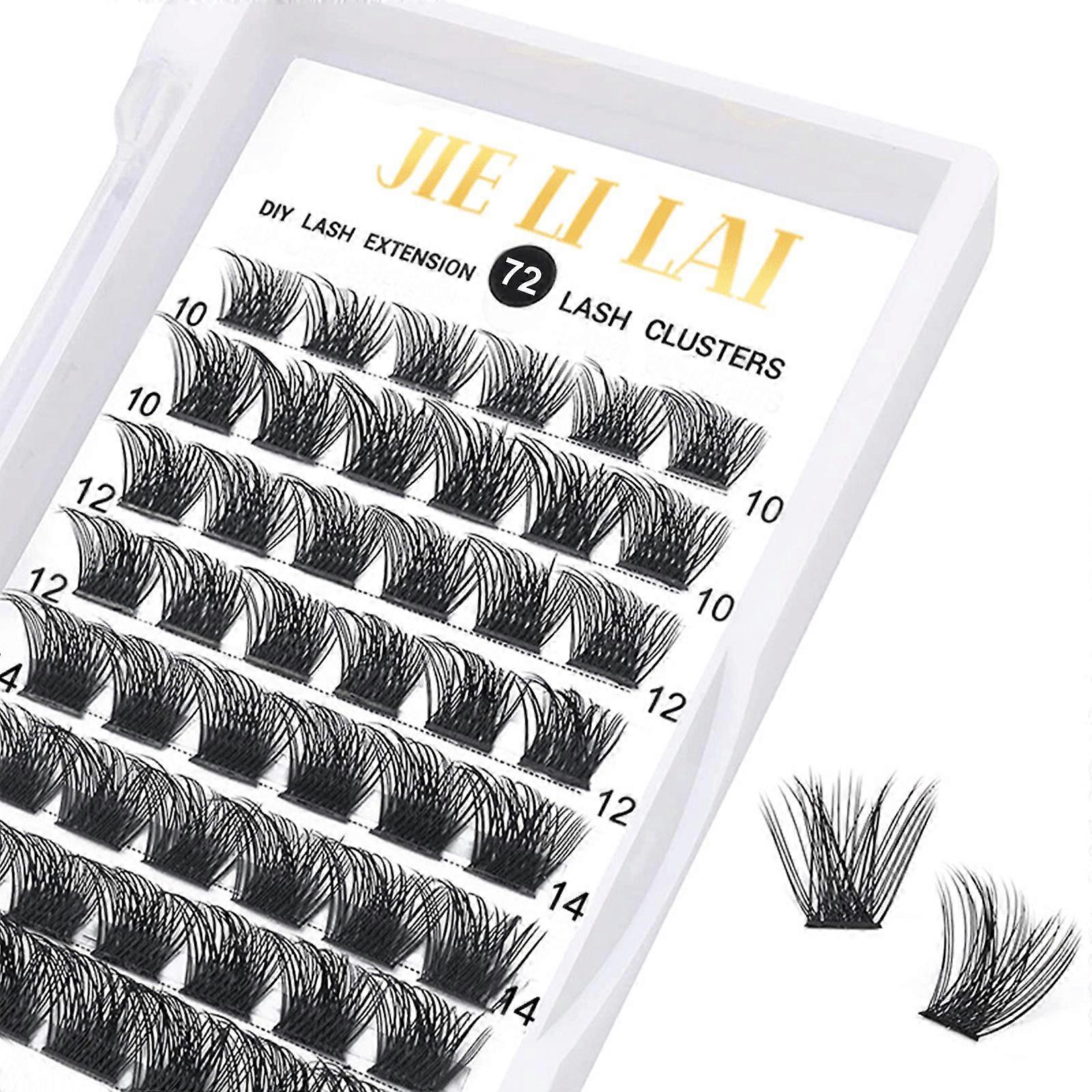 Lash Clusters Diy Eyelash Extensions 72 Clusters Lashes C/D Curl B&q Lash Mega Volume Individual Lashes Eyelash Clusters