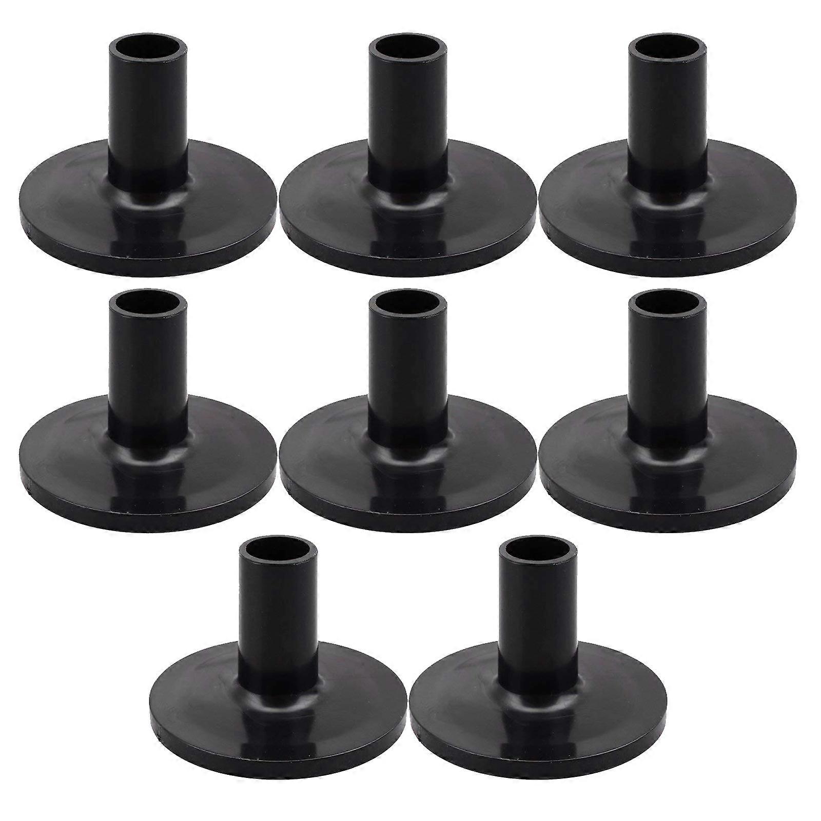 Cymbal Stand Sleeves With Flange Base for Percussion Drum Set Parts Black