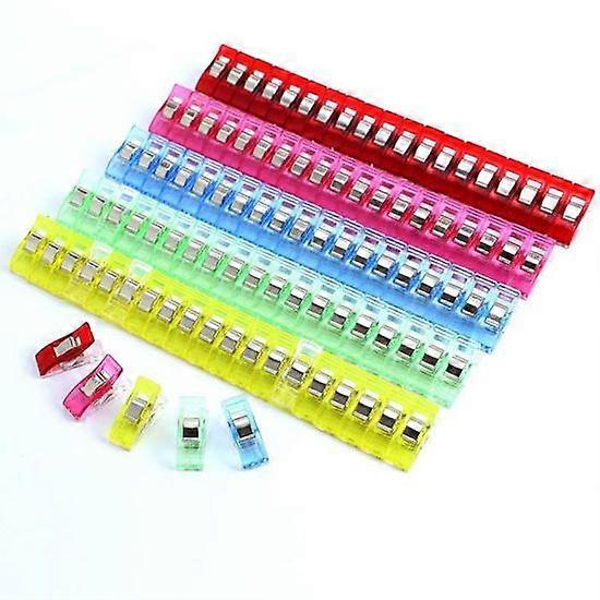 100 Sewing Clips Pliers | Assorted Colors - Perfect for Sewing, Patchwork, Crocheting, Knitting