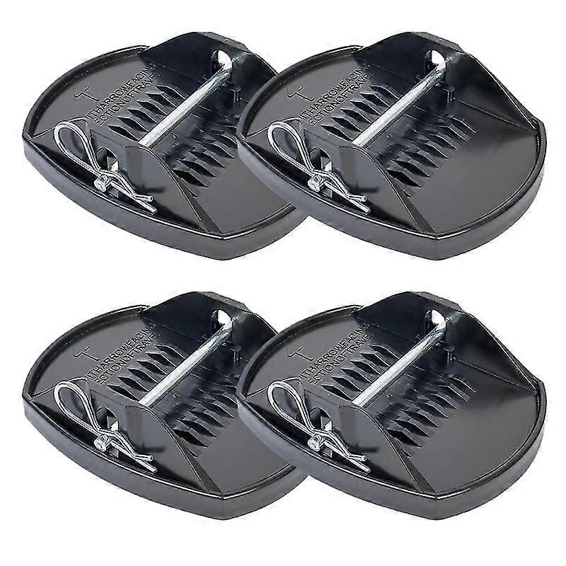 Set of 4 Heavy Duty Caravan Jack Pads, Ideal for stabilizing and preventing, No tools required