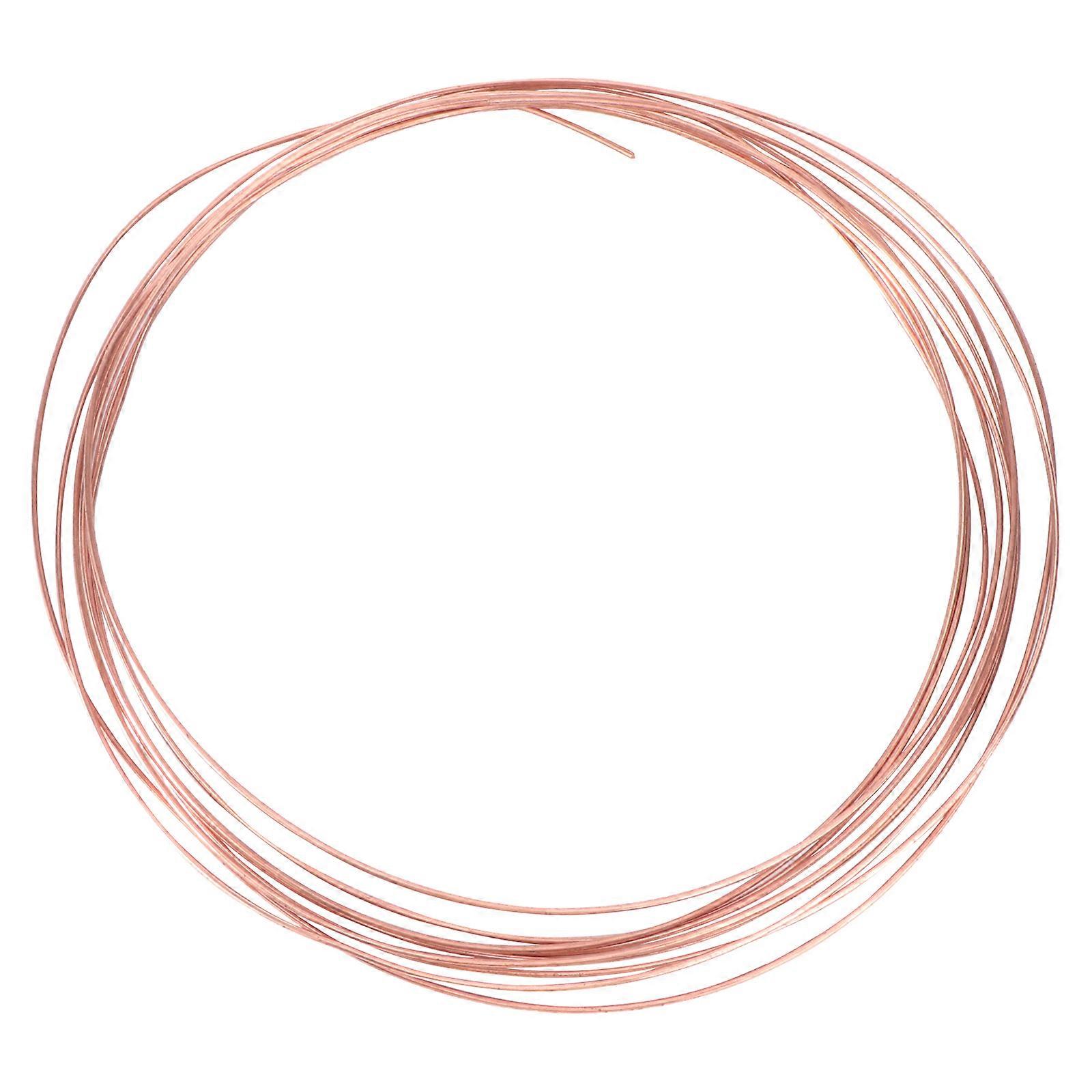 5 Meter Conductive Copper Wire Copper Wire Roll DIY Sculpture Copper Wire Making Cables