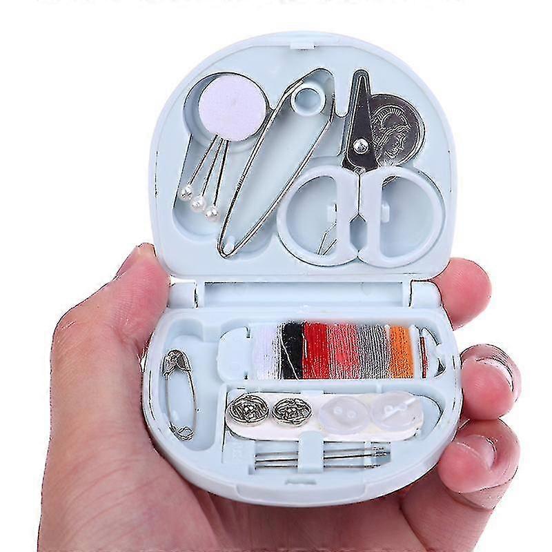 Portable Sewing Set Mini Sewing Box Needle Thimble Buttons Pin Home Sewing Tool