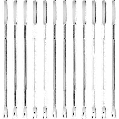 12pcs Seafood Cracker Stainless Steel Shellfish Crab Forks and Kitchen Nutcracker Tool