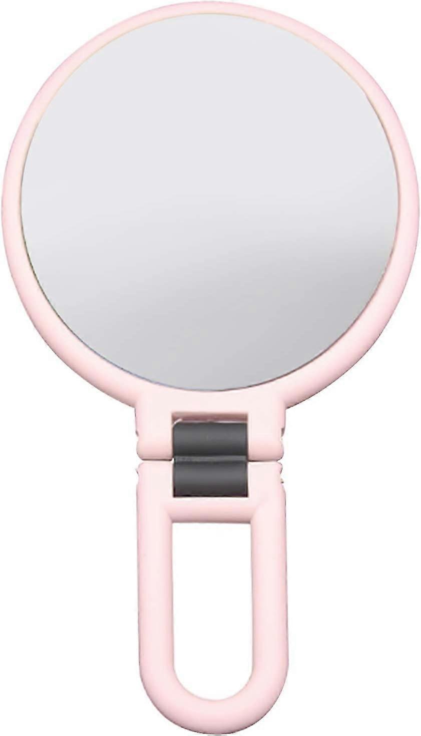 15X Magnifying Mirror Folding Rotatable with Stand(Pink)